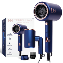 Load image into Gallery viewer, Hot &amp; Hotter Turbo 3500 Foldable Hair Dryer Blue
