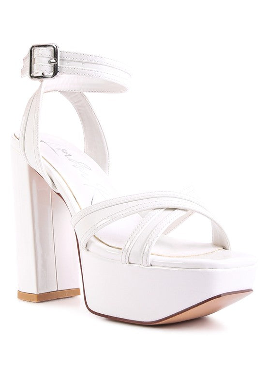 NYLE PLATFORM HEELED SANDALS