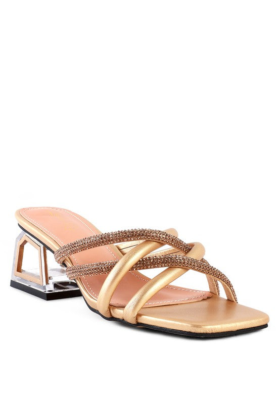 PARISIAN DIAMANTE SANDALS