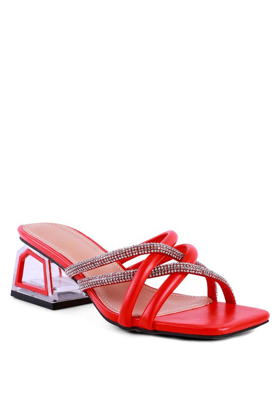 PARISIAN DIAMANTE SANDALS