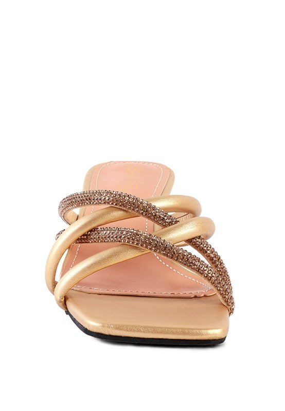 PARISIAN DIAMANTE SANDALS