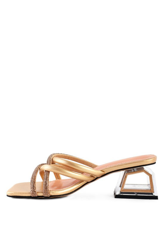 PARISIAN DIAMANTE SANDALS