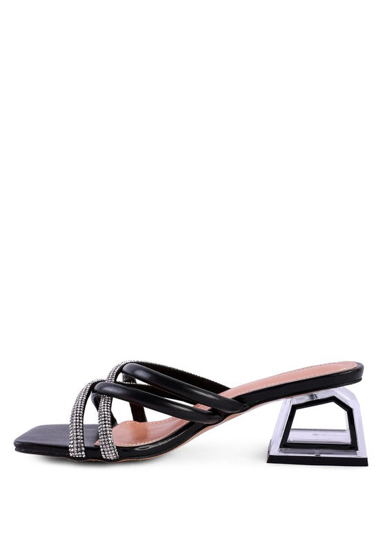 PARISIAN DIAMANTE SANDALS