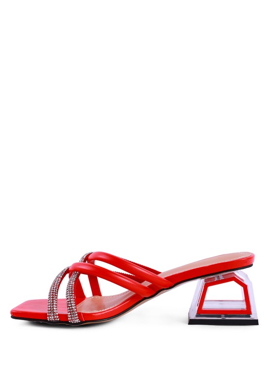 PARISIAN DIAMANTE SANDALS