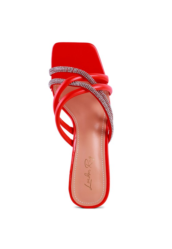 PARISIAN DIAMANTE SANDALS