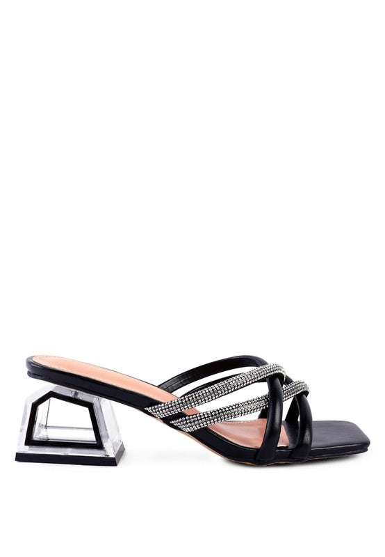 PARISIAN DIAMANTE SANDALS