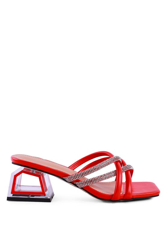 PARISIAN DIAMANTE SANDALS