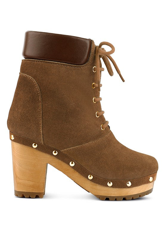 MAAYA Handcrafted Collared Suede Boot