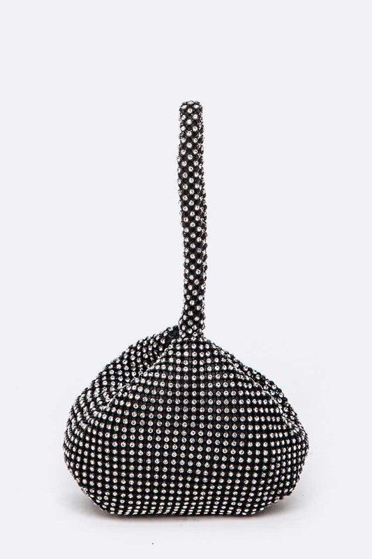 Rhinestone Mesh Small Formal Swing Bag