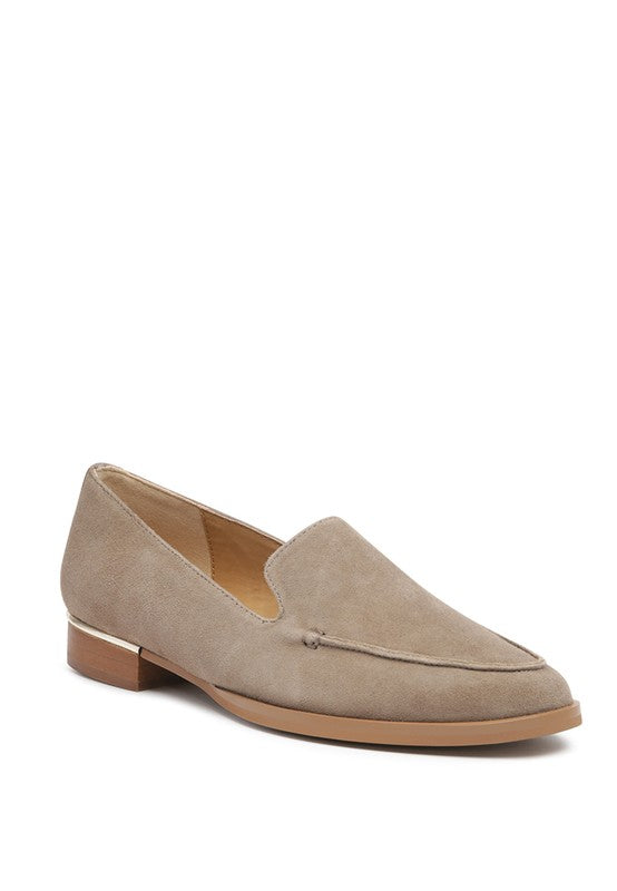 ANNA Leather Slip-On Loafers